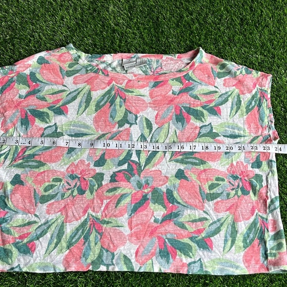 JOIE Cropped Floral Top size x large - Picture 3 of 6
